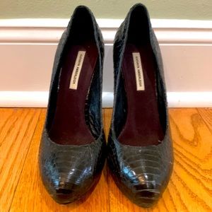 Kathryn Amberleigh Snakeskin Pumps